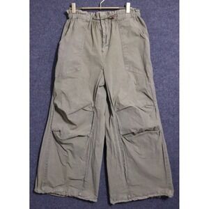 Urban Outfitters Pants Women Medium Green‎ Wide Leg Relaxed Fit High Rise NWOT